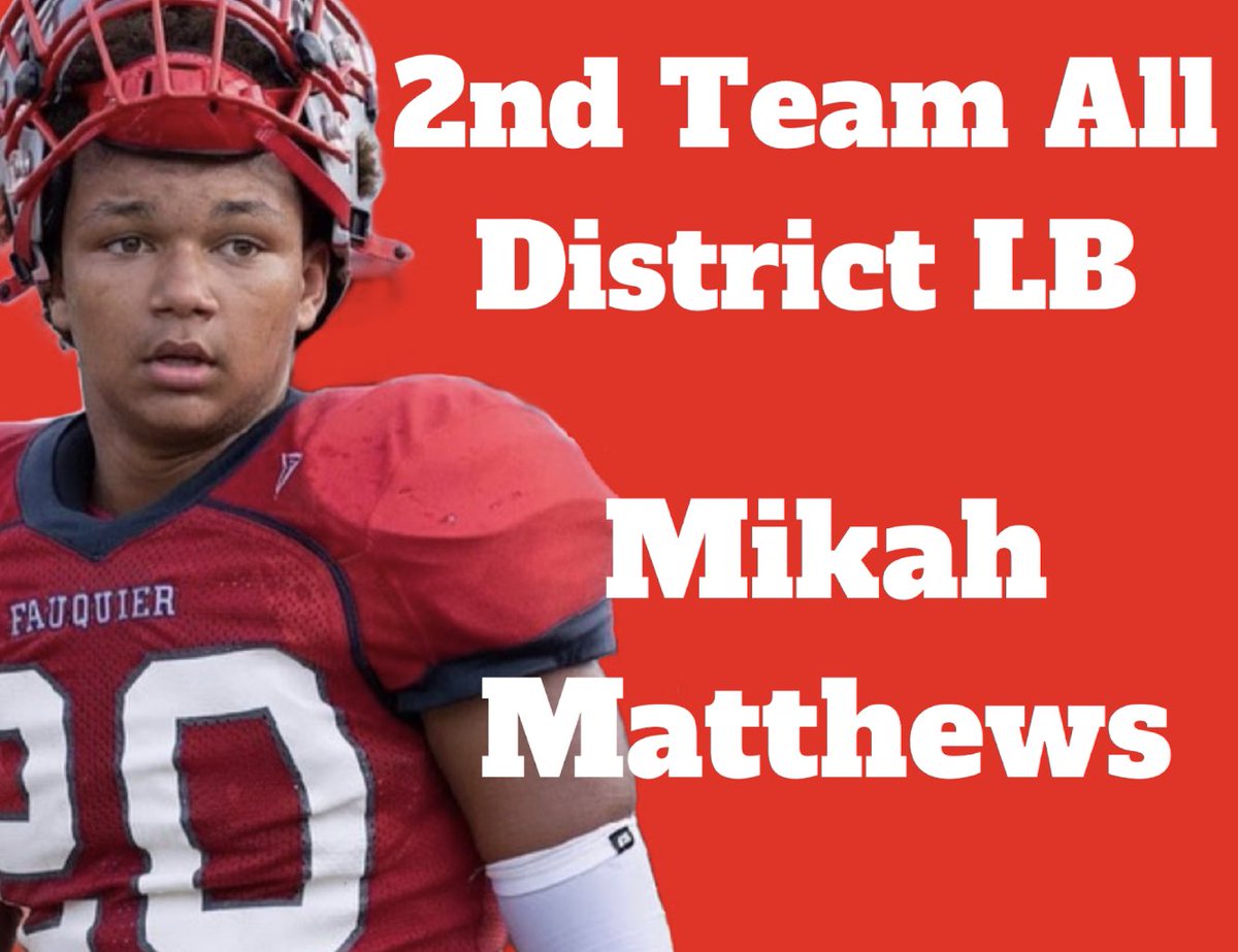 Blessed to be named Northwestern 2nd Team All District LB. Special thanks to all my teammates and coaches who helped me along the way.