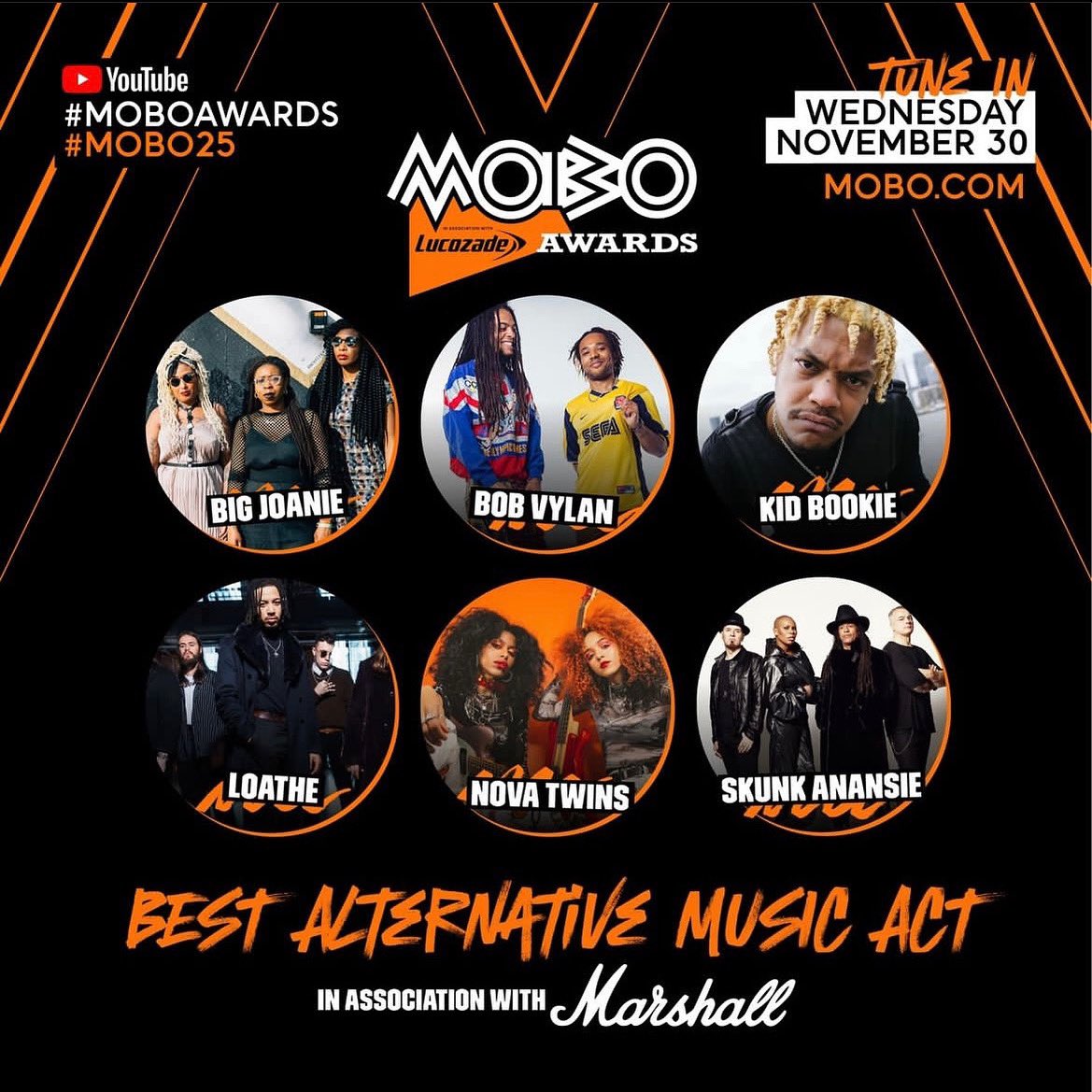 Bob Vylan (@bobbyvylan) on Twitter photo Another win for independent artists! We got nominated for a <a href="/MOBOAwards/">MOBO Awards</a> The DIY, self releasing, top 20 charting, bumboclaating Bob Vylan are nominated for Best Alternative act!
Much love to all the other nominees. Another win for independent artists! We got nominated for a <a href="/MOBOAwards/">MOBO Awards</a> The DIY, self releasing, top 20 charting, bumboclaating Bob Vylan are nominated for Best Alternative act!
Much love to all the other nominees.