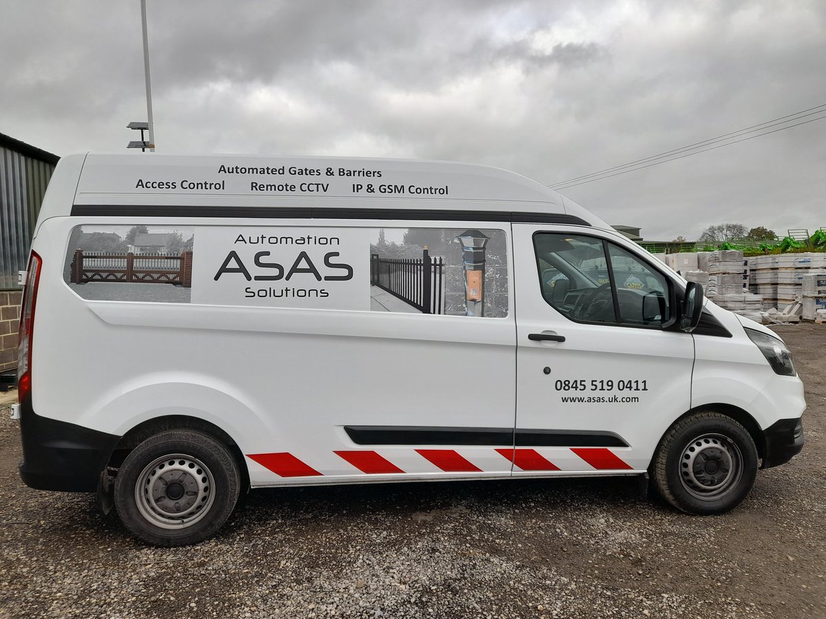 ASAS Gate Automation add another van to their fleet to keep up with demand. #GATES #vangraphics #commercialsigns #westberks