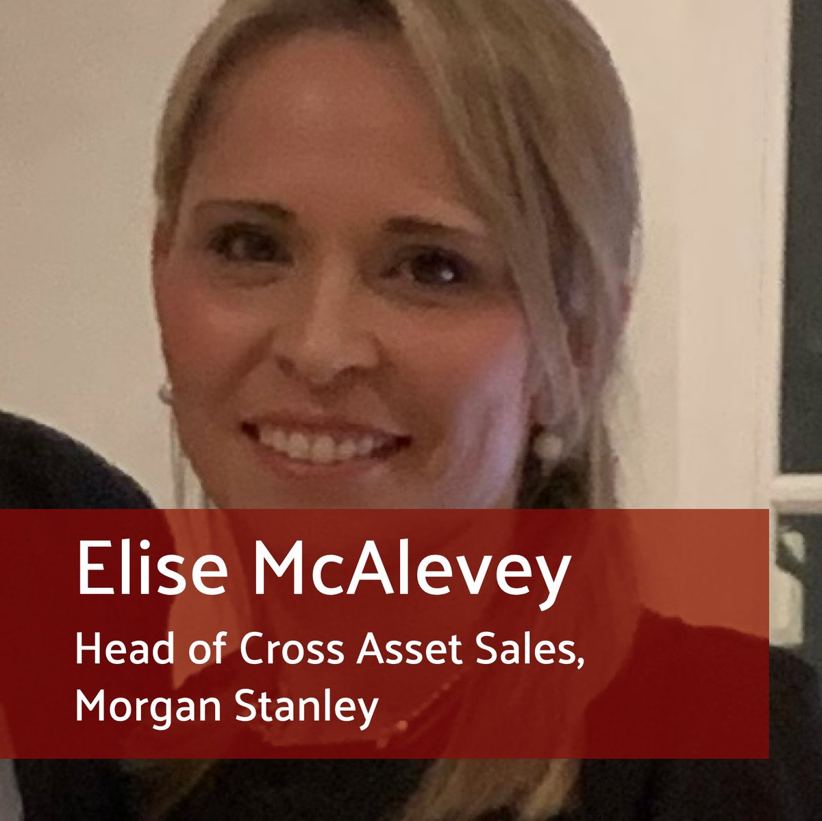 Meet one of our speakers for our upcoming Cornerstone Class 'What's Debt Got to Do with It' on Public Markets, Elise McAlevey! Elise is currently head of cross asset sales at Morgan Stanley.

Register here: bit.ly/3DATB7i

#finance #womeninfinance #debt #womeninvesting