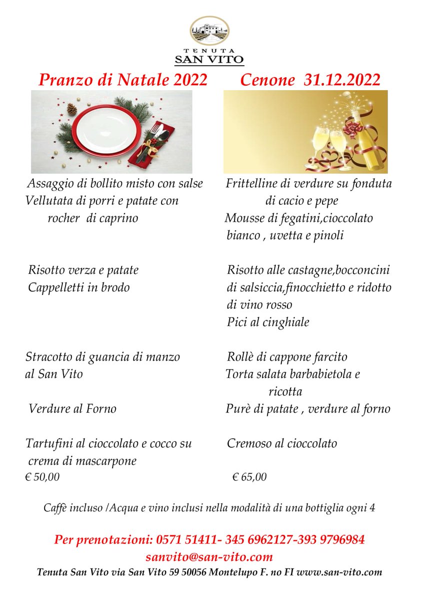 Il nostro ristorante vi invita a Natale e a Capodanno! scopri i menù e festeggia con noi 🍷🍾🍾#natale2022 #natale #capodanno #cenonecapodanno #cenonesansilvestro2022 #ristorantemontelupo #montelupofiorentino #montelupo #chianticolliforentini #vinibiologici #agriturismotoscana