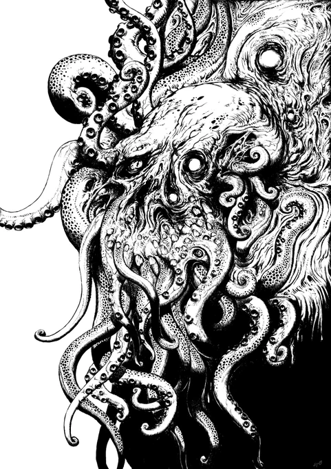 #線画の日
とのことなので、過去絵を。 