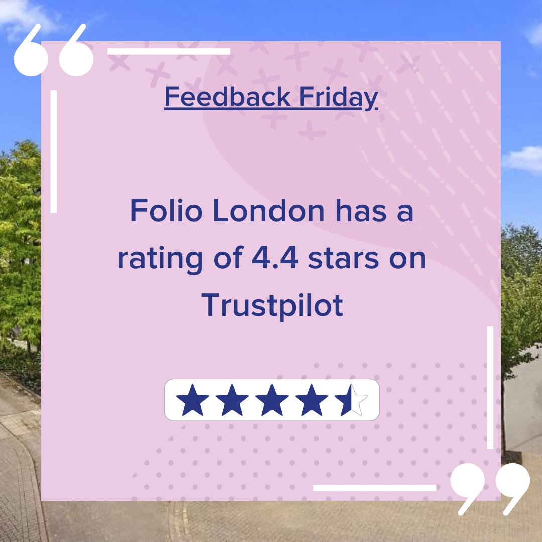 #FeedbackFriday 🗣️ At Folio London we prioritise the customer experience and the feedback we continuously get reflects this! From finding you a home to getting you settled, to any repairs, the team is here to help ☺️