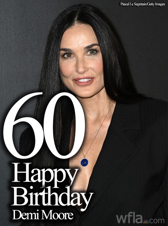 HAPPY BIRTHDAY Actress Demi Moore ( ) is celebrating her 60th birthday today.  