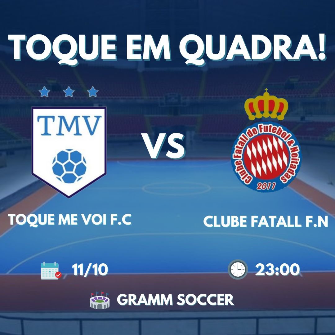 toquemevoi's tweet photo. DIA DE TOQUE!!! 🔥

Hoje, começamos a busca pela vaga na semifinal do Gauchão. Horário marcado para às 23h, no Ginásio Gram Soccer, nosso adversário será o Clube Fatall de F&amp;N. #éotoque https://t.co/hQCbvolpuh