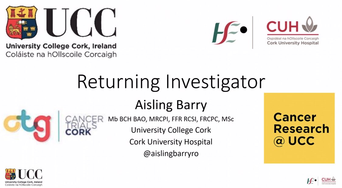 GavinLawl's tweet photo. Fantastic presentation by @aislingbarryro @cancertrials_ie DSSG on her career, experience & reasons for returning to Ireland! We cannot wait to see the investigator initiated studies she will lead out on! A huge asset to Cork, radiation oncology & the country ๐๐ป๐ช๐ป๐ฎ๐ช #IRROGCollabs https://t.co/Zg4riHaPY4