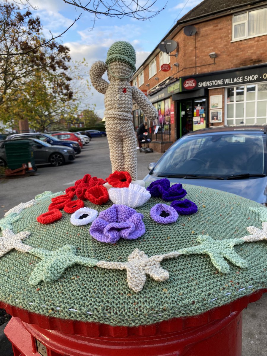 Friends of Shenstone Station 1884 has a new friend Cheryl. She has created all these knitted things on our behalf. Thank you. #westmidlandstrains