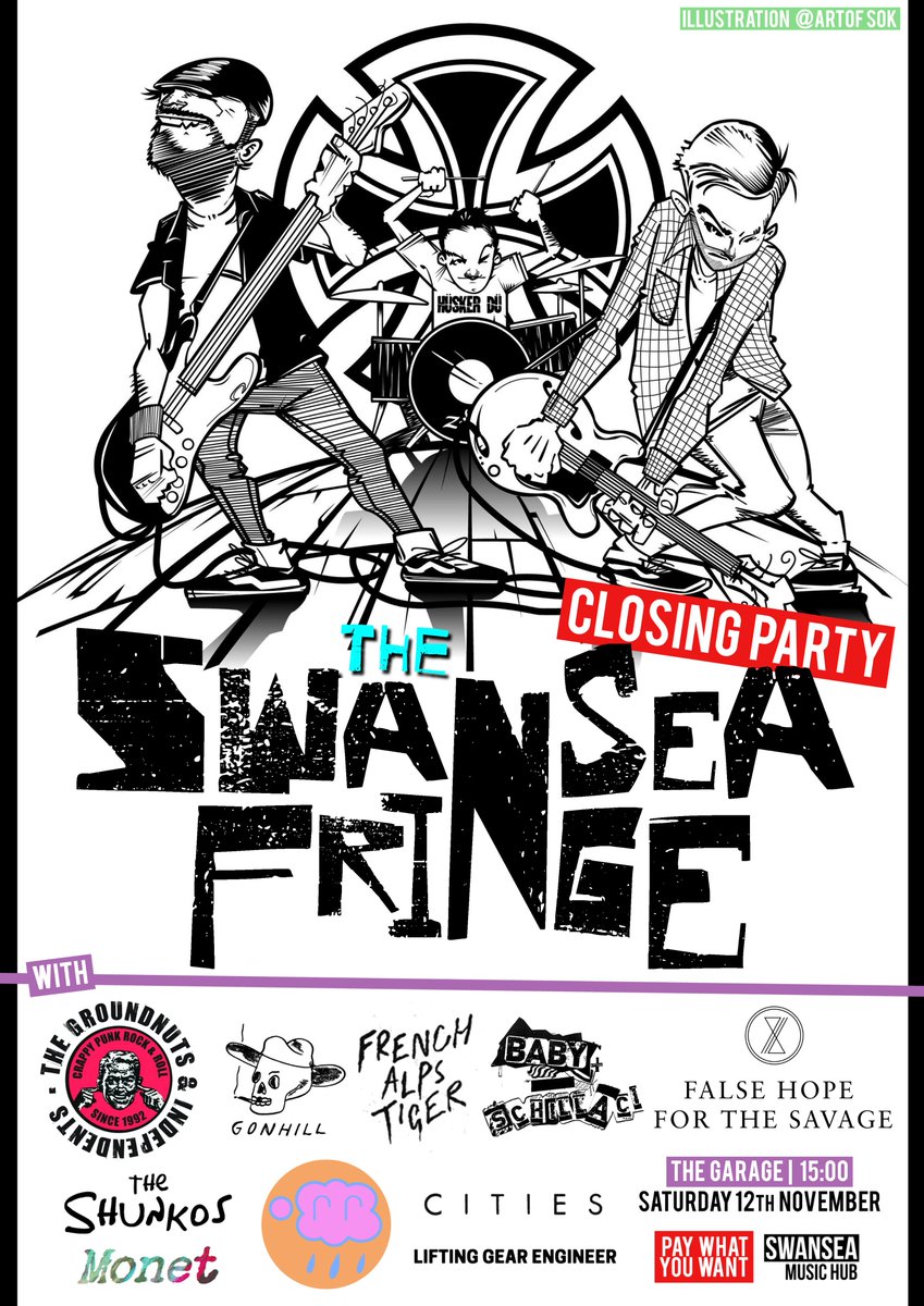 Hywel79 (@hywel1979) on Twitter photo One last party tomorrow to finish off <a href="/FringeSwansea/">The Swansea Fringe</a> 2022.
at the Garage from 3 pm tomorrow.
10 amazing bands
<a href="/RichardREPEAT/">Richard REPEAT</a>
@MusicSceneWales
<a href="/adamwalton/">AdamW</a>
<a href="/welshmusicpod/">Welsh Music Podcast | Podlediad Miwsig Cymreig</a>
<a href="/CreativeWales/">Creative Wales</a>
<a href="/DaveBall70/">David Ball</a>
<a href="/SwanseaBID/">Swansea Business Improvement District</a>
<a href="/PlaylistBucket/">The Bucket Playlist</a>
#swansea #swanseafringe #livemusic #gig One last party tomorrow to finish off <a href="/FringeSwansea/">The Swansea Fringe</a> 2022.
at the Garage from 3 pm tomorrow.
10 amazing bands
<a href="/RichardREPEAT/">Richard REPEAT</a>
@MusicSceneWales
<a href="/adamwalton/">AdamW</a>
<a href="/welshmusicpod/">Welsh Music Podcast | Podlediad Miwsig Cymreig</a>
<a href="/CreativeWales/">Creative Wales</a>
<a href="/DaveBall70/">David Ball</a>
<a href="/SwanseaBID/">Swansea Business Improvement District</a>
<a href="/PlaylistBucket/">The Bucket Playlist</a>
#swansea #swanseafringe #livemusic #gig