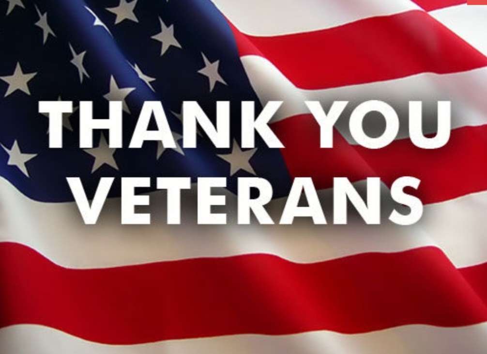 Thank you to all who have served and those who continue to serve!  Happy Veterans Day.