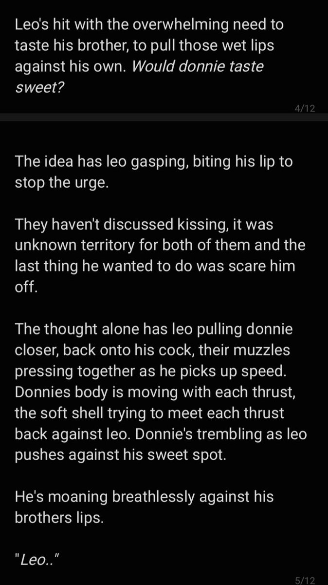 ⚠️nsfw content! #leotello #rottmntnsfw #tcest ⚠️

What if they were fucking but leo falls in love and they bond instead ahaha
