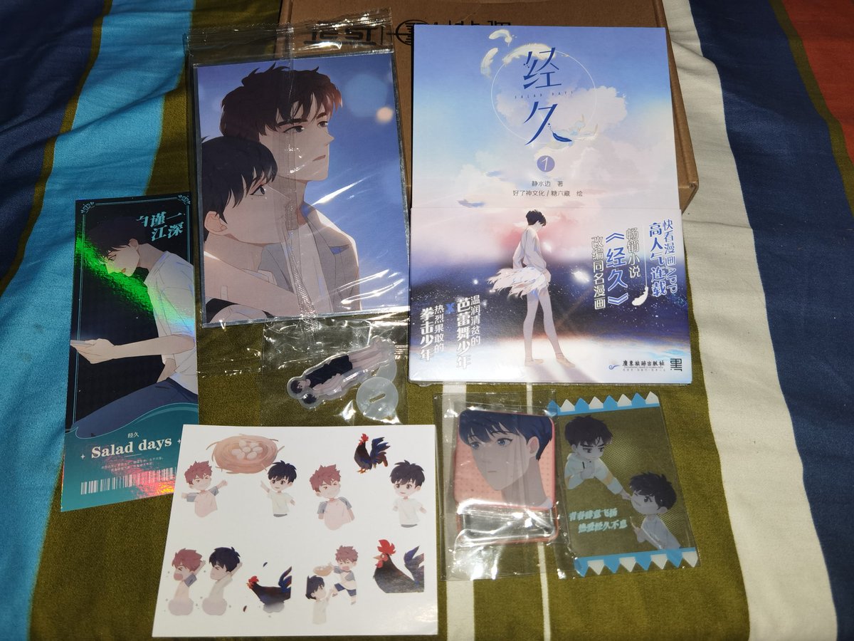 Everything4_U_'s tweet photo. [WTS/LFB]
On hand and ready to ship~
Salad Days Book 1 with inclusions (all sealed)

Price: 600php w/o LSF
Reason: Accidentally bought 2 pcs. Also, need funds

Bilhin niyo na po 🙏 please do DM me. Thank you so much
#SaladDays #BaiJinyi #JiangShen https://t.co/0WLVVnU51B