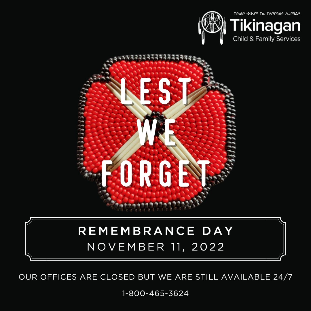 We pause to reflect and remember. 

Our offices will be closed today and our services remain available 24/7 at 1-800-465-3624.
