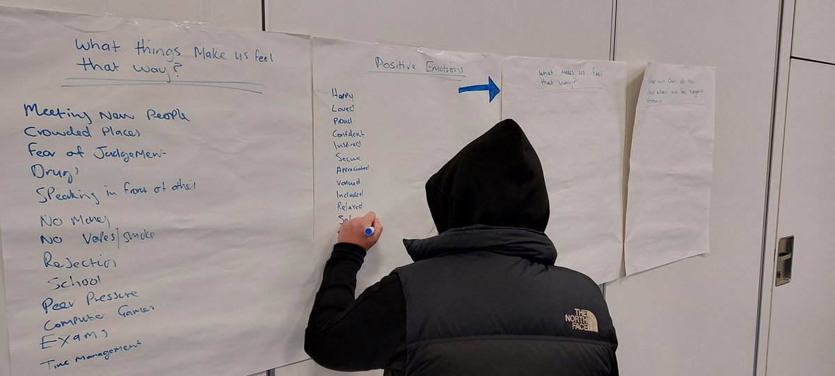 DavidFGlasgow's tweet photo. Superb end to week 3 on the @TBF_Glasgow, S3 programme!
We discussed positive and negative emotions, what impacts our emotions and the things we can do when we feel a little low!
Well done to all 12 attendees today! ๐
#SpeakToSomeone
#PositiveActivities
#SupportivePeople https://t.co/3FyejjLTW1