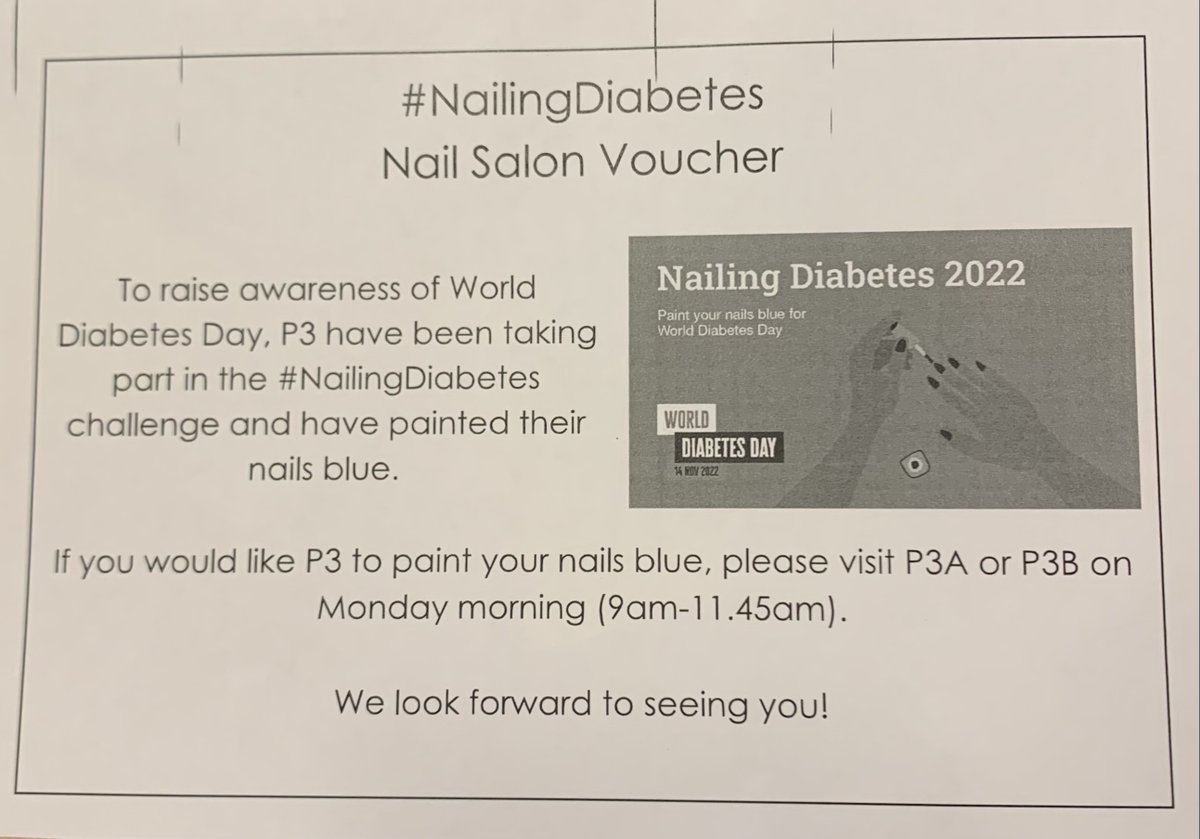 Very excited to have an invitation to get my nails painted blue on Monday 😊#nailingdiabetes @DycePrimary <a href="/DycePri_Parents/">Dyce Primary School Parent Council</a>