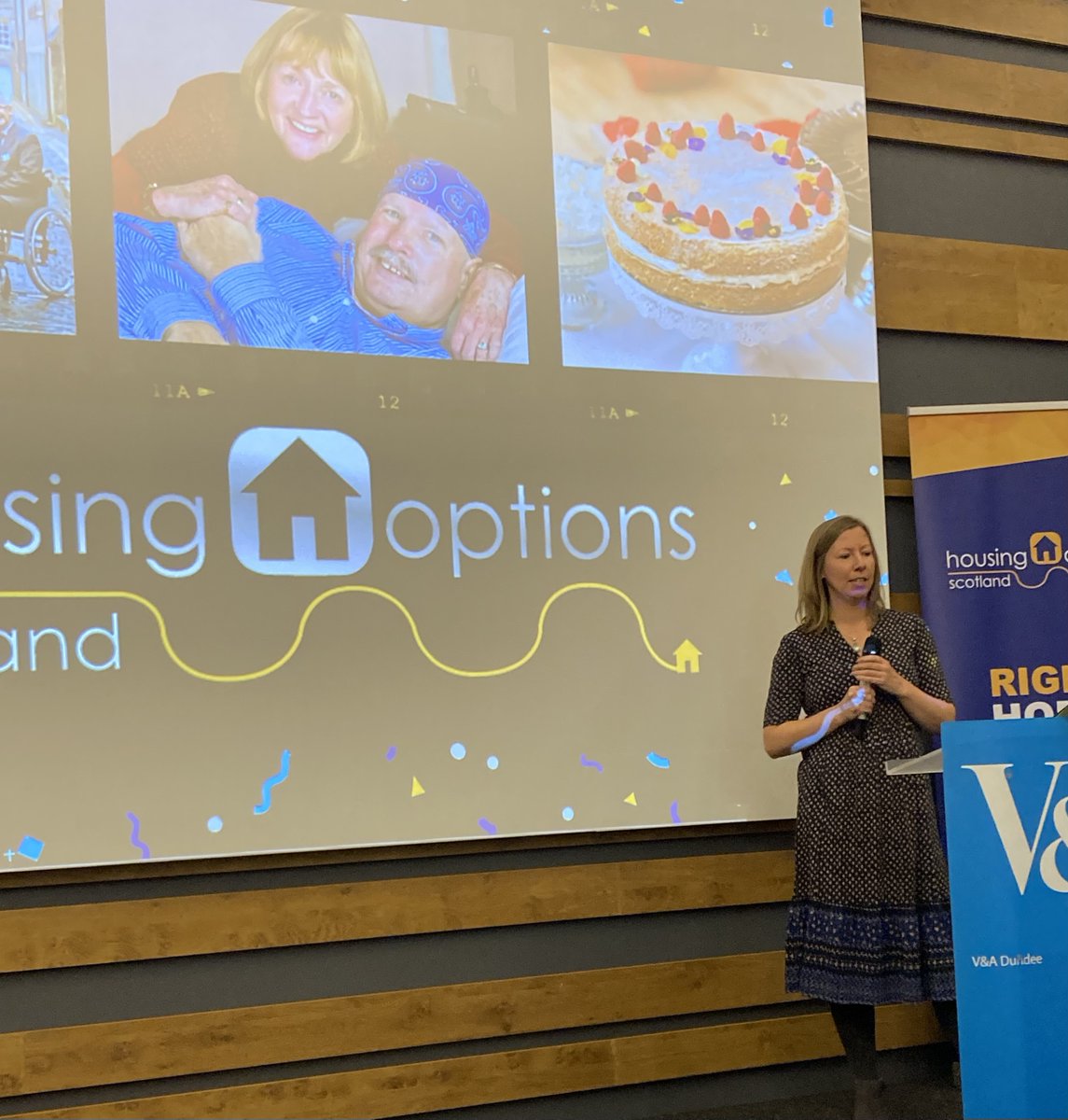 HousingOpsScot's tweet photo. Our lovely communications director Karen, is the longest serving member of the team at HOS! “We’ve managed to support people through a global pandemic so I know we can support people through what comes next” @VADundee #HOS25 #housingscotland https://t.co/EDak2FJcTH