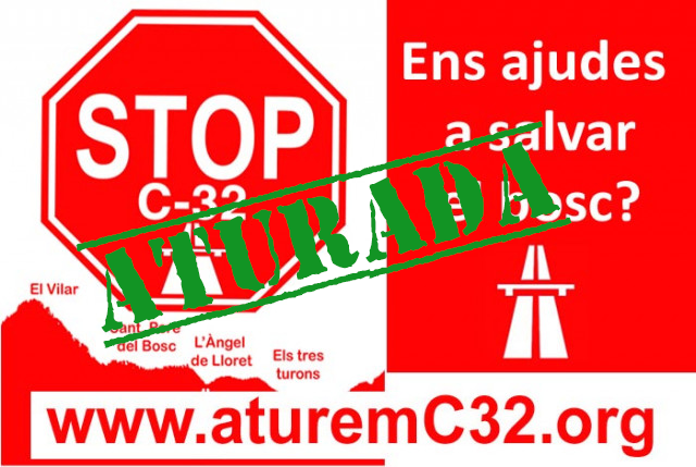 El Tribunal Superior de Justícia de Catalunya ha anul·lat el projecte de prolongació de la C32.
Des de Blanes en Comú Podem, volem felicitar la lluita incansable de la plataforma Aturem la C-32 en defensa del territori i del paratge natural.
@SosCostaBrava @aturemc32