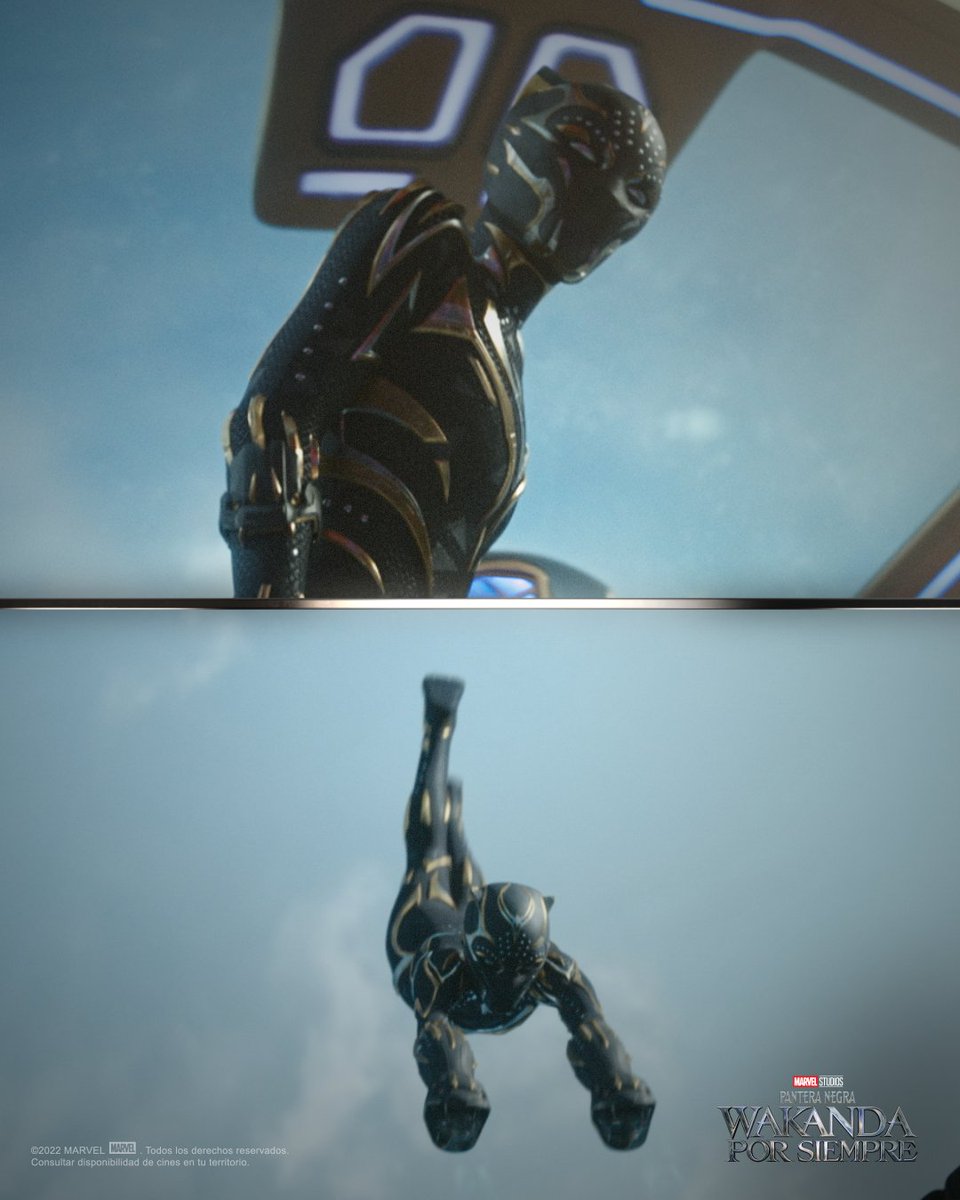 MarvelLATAM's tweet photo. Nuestra protectora está de regreso 😍🖤 Ya puedes vivir #PanteraNegra: Wakanda Por Siempre, ahora solo en cines. https://t.co/q912OSIqlg