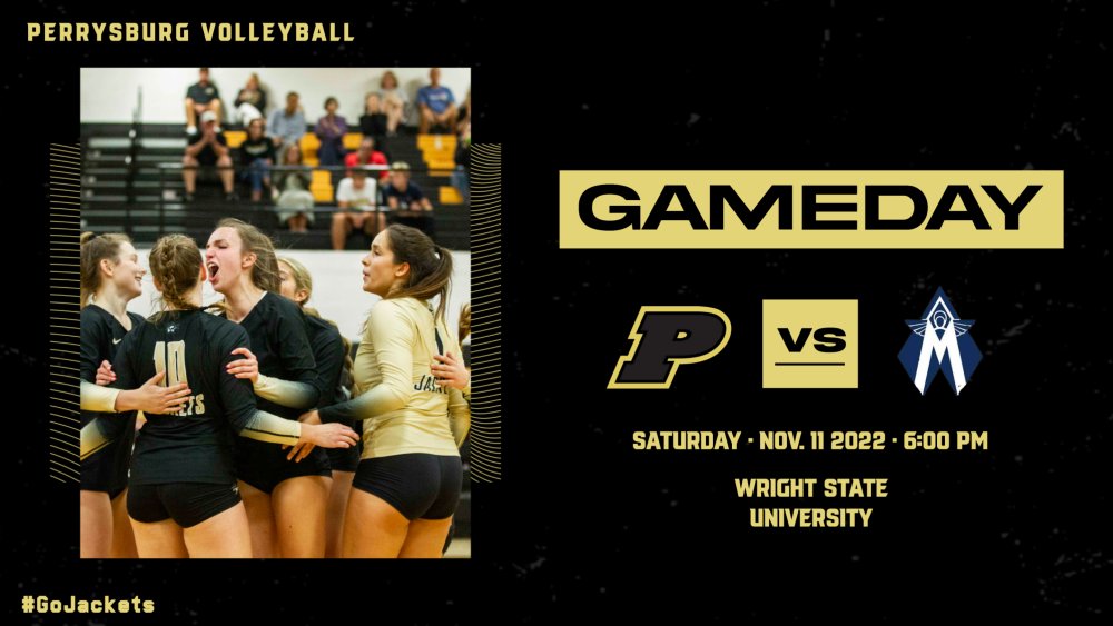 It's Lady Jacket GameDay! Volleyball travels to Wright State today for their State Semi-Final matchup with Rocky River Magnificat at 6:00pm! Good Luck Ladies! <a href="/PHSVarsityVball/">PerrysburgVolleyball</a> #GoJackets