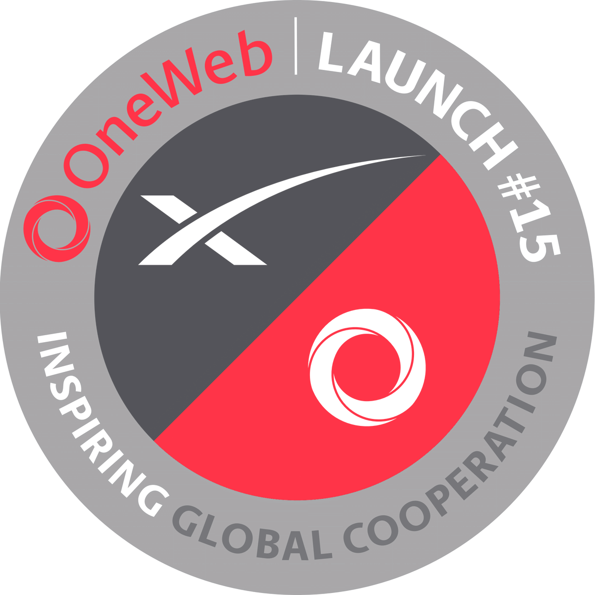 EutelsatGroup's tweet photo. Introducing OneWeb’s Mission Patch for Launch #15, taking place with @SpaceX from Merritt Island, Florida.

The mission patch celebrates vital global co-operation in space, alongside our purpose to show that connection everywhere changes everything.

#OneWebLaunch15 🚀 https://t.co/kvrgRXphFz