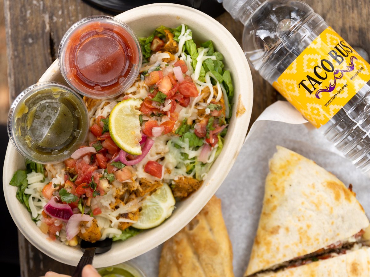 officialtacobus's tweet photo. TREAT yourself, it's FRIDAY! ๐
Get El Borrito Bol for only $7 every Friday at the ๐ !
*Upcharges may apply.*
๐ View locations or order online! https://t.co/Y5pD7rxJIW
#tacobus #elborritobols https://t.co/Wyi6Vkiv8i