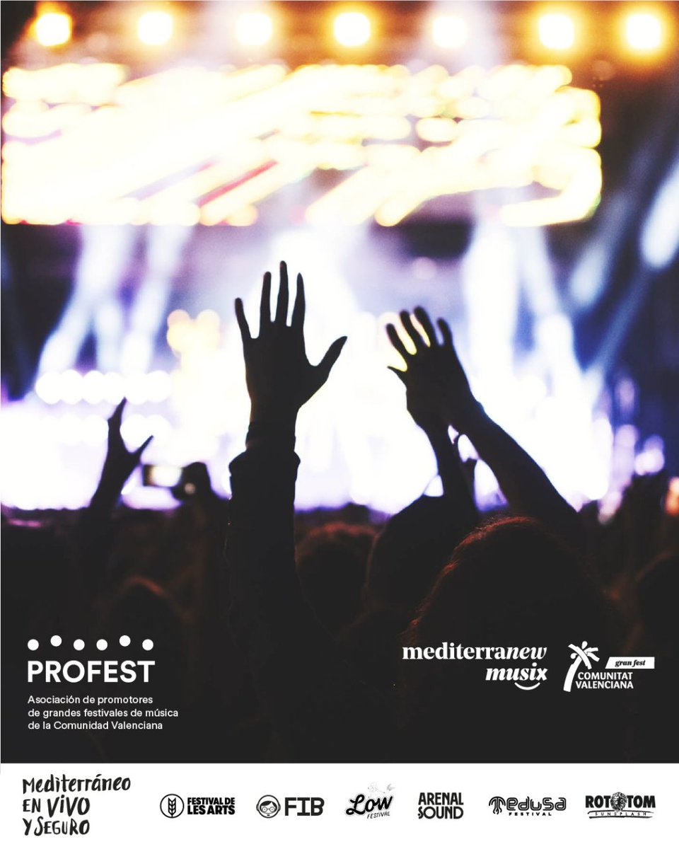 🌊🔊 Este año, la brisa mediterránea nos ha llevado de nuevo a los festivales más punteros de nuestra comunidad. Empieza la cuenta atrás para volver a vibrar todos juntos, no lo dudes y píllate las entradas de tus festivales favoritos.
#MediterráneoEnVivoYSeguro