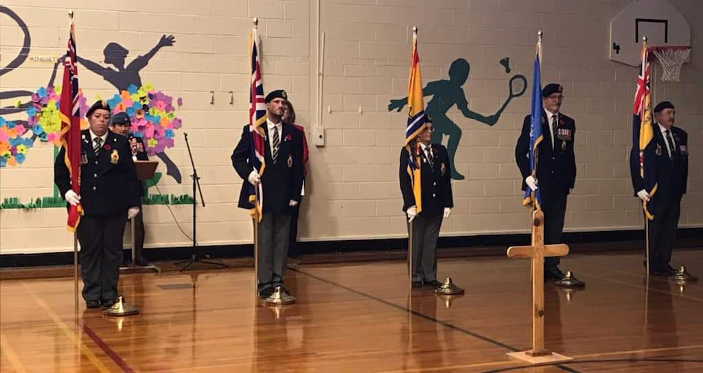GesnerStElemen1's tweet photo. Gesner was able to hold our first Remembrance Day Assembly since 2019. Our students showed their respect and appreciation for our veterans by singing and laying wreaths made by them. Gesner appreciates our ties to the military community. We remember them.  #WeRememberThem #gesner https://t.co/IEgHfJTjIx