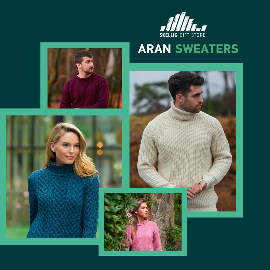 SkelligGifts's tweet photo. The Winter is beginning to take hold and it's time to give our Winter wardrobes a kickstart. Warm up with our range of Aran sweaters, available online now here ➡️ https://t.co/lxpzXPrwVb
#IrishGifts #Sweaters #IrishSweaters #AranSweaters https://t.co/GwkytZ5Lb0