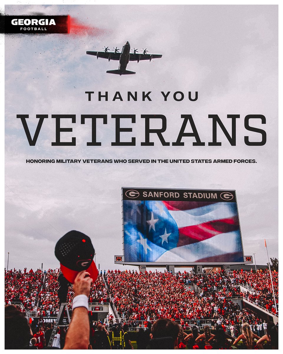 Happy Veterans Day 🇺🇸 

Celebrating all who have served and are currently serving in the United States Armed Forces!

#VeteransDay | #GoDawgs