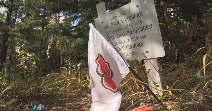 GlobalNational's tweet photo. Veteran graves of Alberta ghost town cemetery never left alone https://t.co/DkjtCHIJ2c https://t.co/KqQsExPIr8