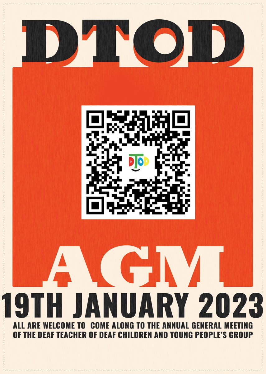 For BSL, scan QR code. To confirm attendance, join the events page on our private Facebook page. Thanks.