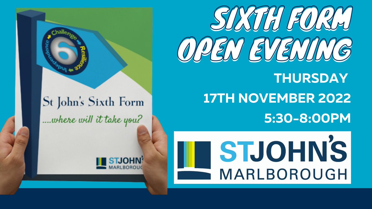 St Johns Marlborough (@stjohnsmarlb) on Twitter photo You are warmly invited to our Sixth Form Open Evening, an opportunity to find out more about St John's Sixth Form life, our subjects and wonderful facilities. Booking not required; please sign in on arrival. More on our website stjohns.excalibur.org.uk/sixth-form/
<a href="/Stjohns6thform/">St John’s Sixth Form</a> You are warmly invited to our Sixth Form Open Evening, an opportunity to find out more about St John's Sixth Form life, our subjects and wonderful facilities. Booking not required; please sign in on arrival. More on our website stjohns.excalibur.org.uk/sixth-form/
<a href="/Stjohns6thform/">St John’s Sixth Form</a>