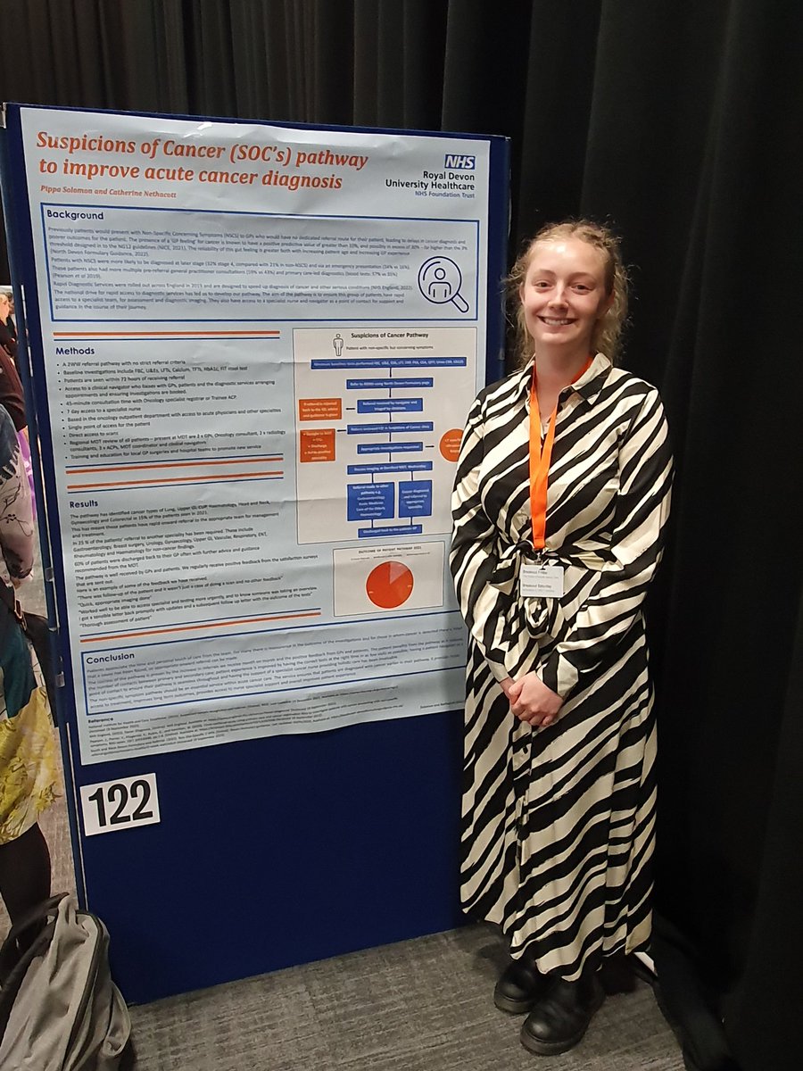 #UKONS2022 The future of acute cancer care. Suspicions of cancer pathway poster. @RoyalDevonNHS @Catherinee14 @NaiClatsNurse @KershBeth