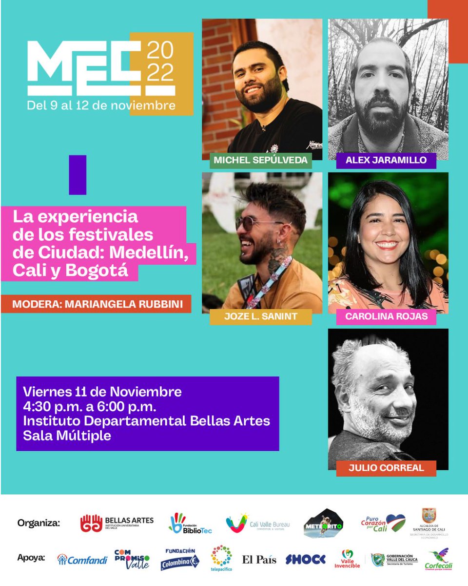 ❤️‍🔥LA EXPERIENCIA DE LOS FESTIVALES DE CIUDAD🎉 #cali #medellin #bogota

🗓11 NOVIEMBRE
⏰4:30 pm a 6:00 pm
@bellasartescali
❤️‍🔥SALA MÚLTIPLE 🔊

#colombia #cali #mec2022 #creativos #ciudad #evento #amor #fy #parati #noviembre #retumbaelmovimiento #a #c #fyp