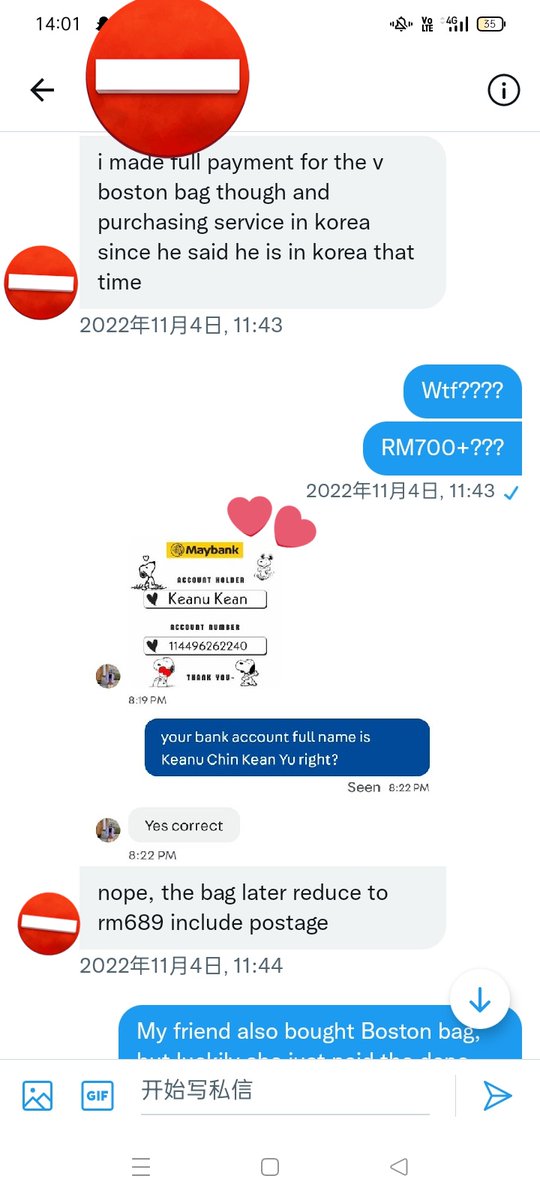 cloudystars_lyn's tweet photo. Victim 2
Same thing, that scammer keep lying on when she'll be in Malaysia https://t.co/TPqCbhpFPL