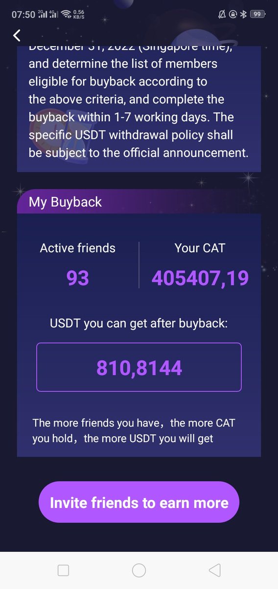 Don't remember login Catstar!
Here is my referral code for CatStar. Use the referral code to boost:BS2KZL. Download at chatany.world/h5/reg.html?in…