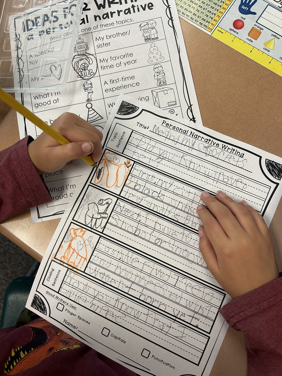 bargarmandi's tweet photo. These first graders have taken OFF with their Narrative writing, that they even get their own “menu” of choices for their chosen topic! Writing is so important, we are getting really good, and it’s only November! 💁🏼♀️🙌🏻 #firstgrade #wedontsettle @CENT_Tweets https://t.co/RwURUqi24I