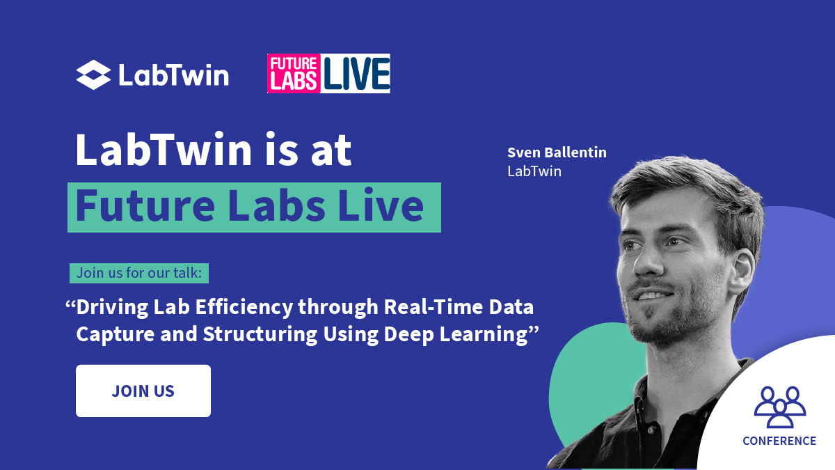 labtwin_com's tweet photo. #LabTwin will be at the @FutureLabs_Live 2022 conference in Raleigh, North Carolina! Join the talk of our data scientist Sven Ballentin on Tuesday to learn more about driving lab efficiency through real-time data capture and structuring using deep learning.
#labofthefuture https://t.co/NRSlIPNaqe