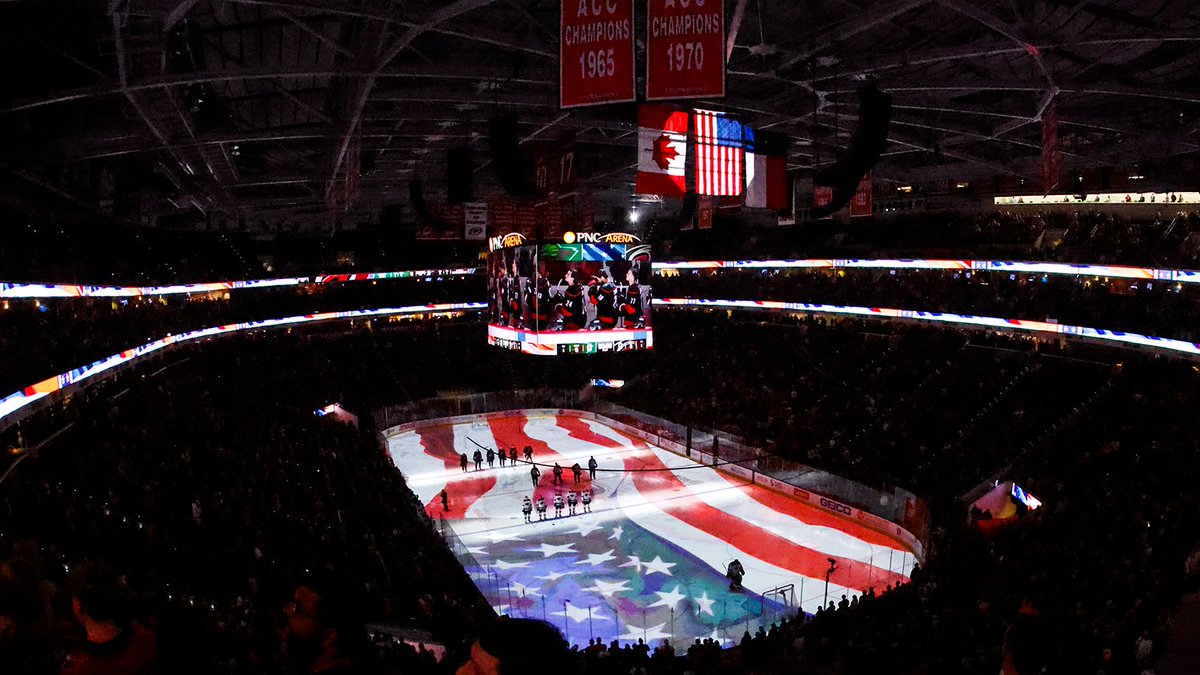 Canes's tweet photo. For the service you provided, and for the sacrifices you made, thank you to our veterans ❤️ https://t.co/Dn9Q3GFpGZ
