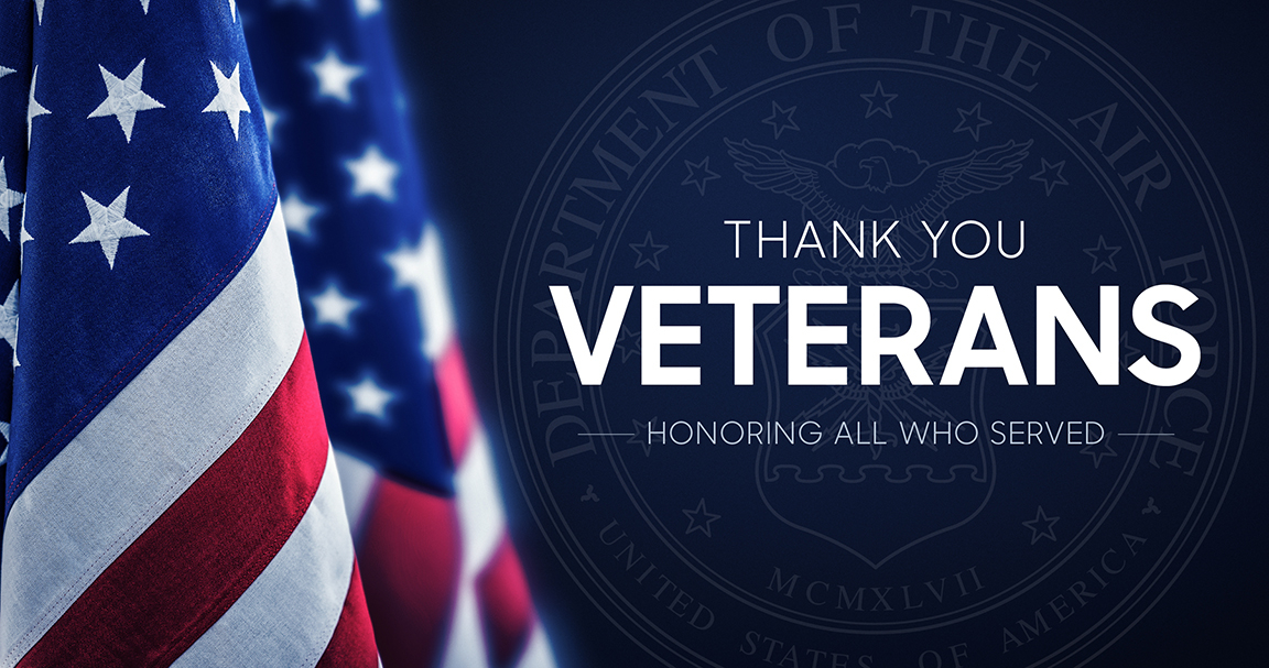 Happy Veterans Day! Today we honor the men and women who have served in the U.S. armed forces, the sacrifices they have made, and say thank you for their continued support and dedication to the safety and security of our nation.