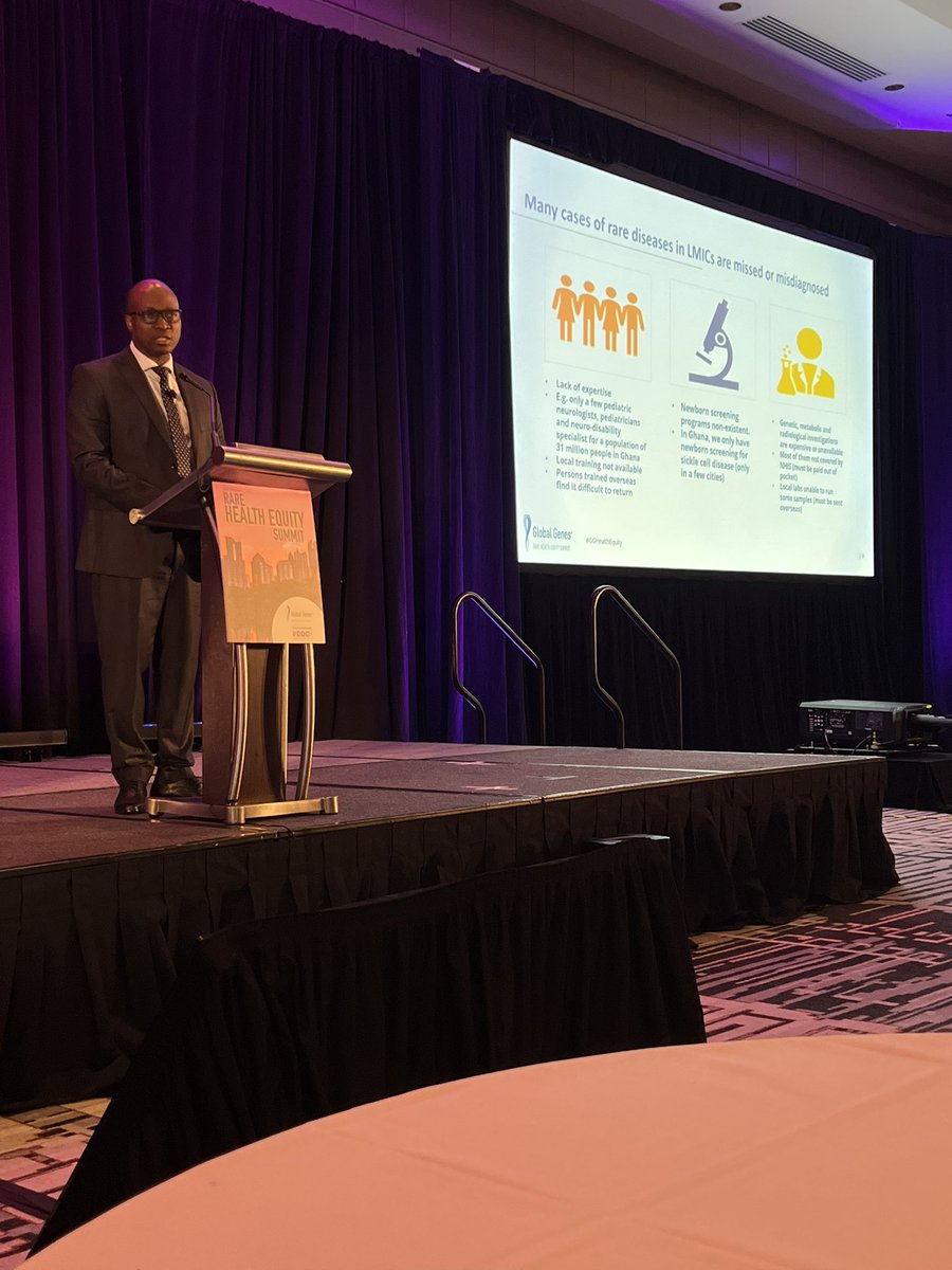 GlobalGenes's tweet photo. Keynote with Charles Hammond, MD: Removing the Hurdles in the Clinical Care of Rare Diseases in low resource settings. #2022HES #GGHealthEquity #CareAboutRare #HealthEquityInRare #RAREDiease #RDDC #GlobalGenes #Atlanta #diversityandinclusion https://t.co/0IGNrepYUZ