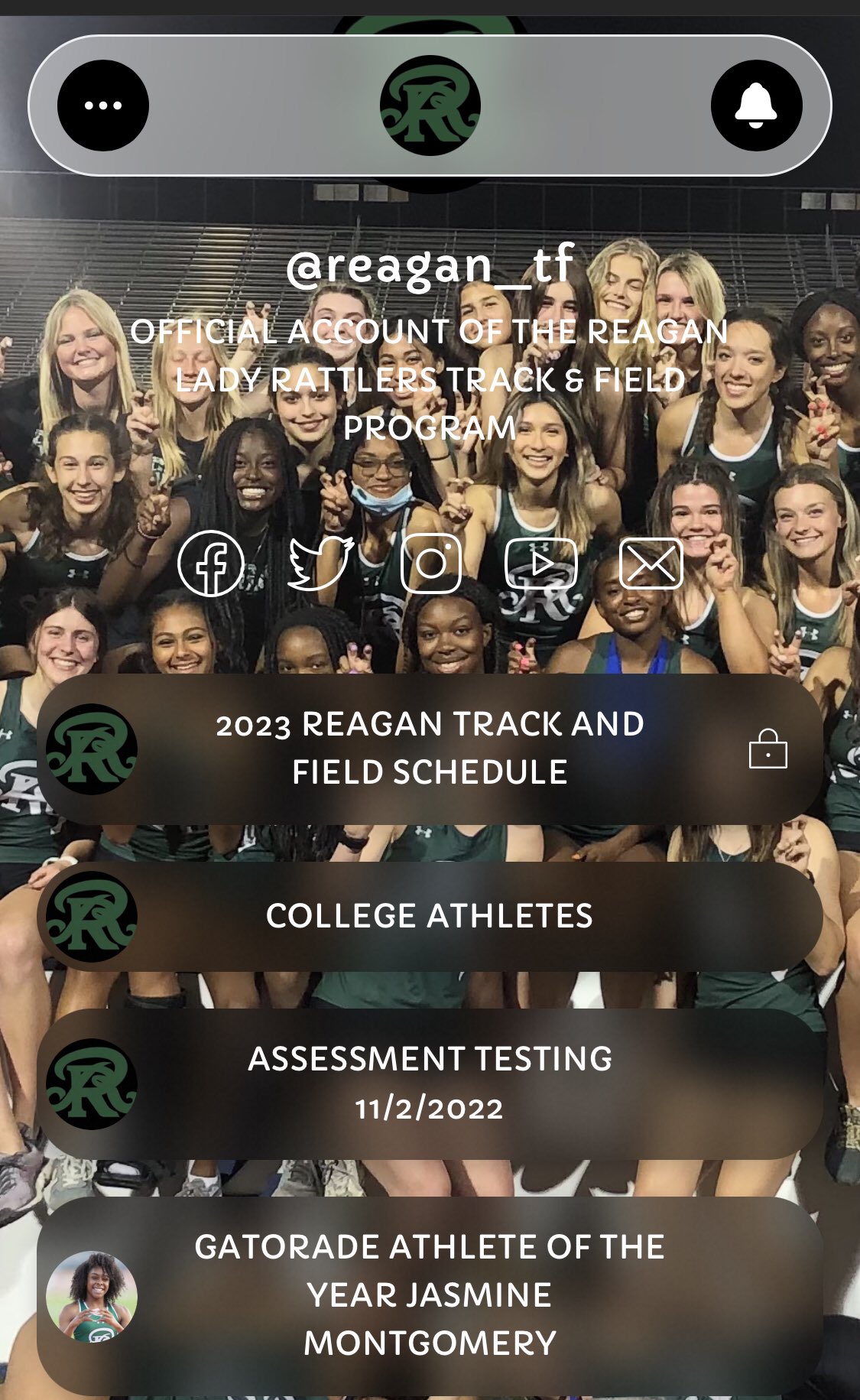 REAGAN TF® 🇺🇸 on Twitter "2023 REAGAN GIRLS TRACK AND FIELD SCHEDULE