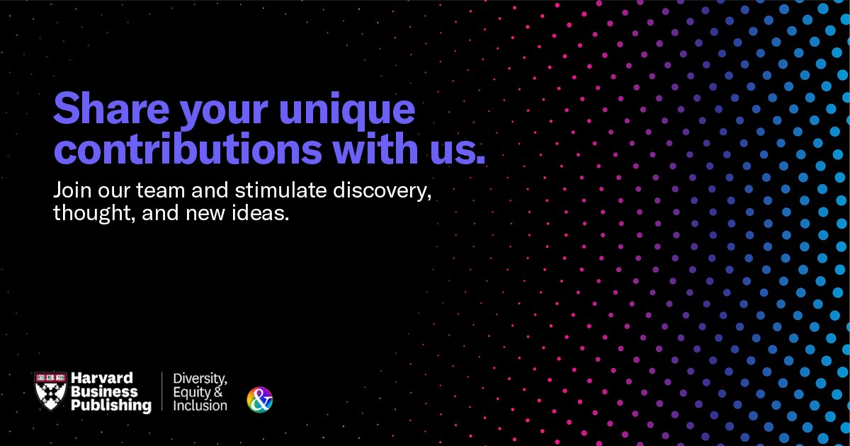 So many opportunities for so many unique talents! Check out our open jobs and apply today. hbpublishing.wd1.myworkdayjobs.com/en-US/Careers