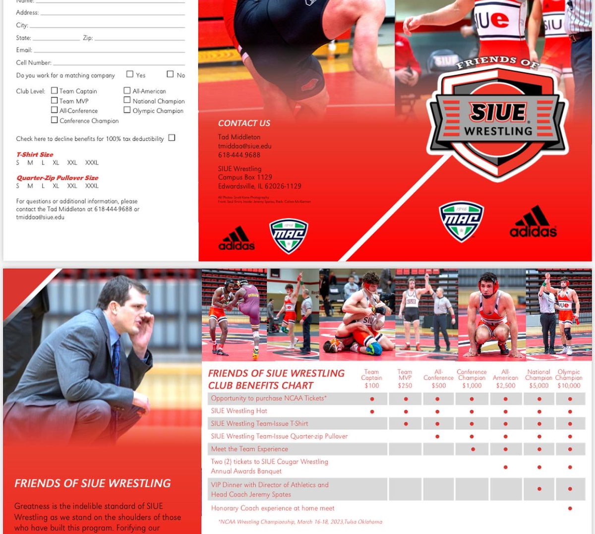 Nov 22nd-Dec 6 during Giving Tuesday we roll out the return of the Friends of SIUE Wrestling Club! 

With your support we can accumulate the resources to continue our journey in #RestoringTheGlory
