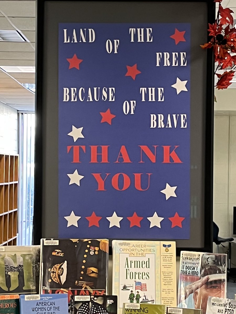IHHSLibrary's tweet image. Happy #veteransday IHHS! Stop by to learn more.