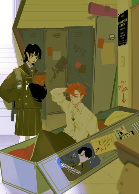 「1girl locker」 illustration images(Latest)