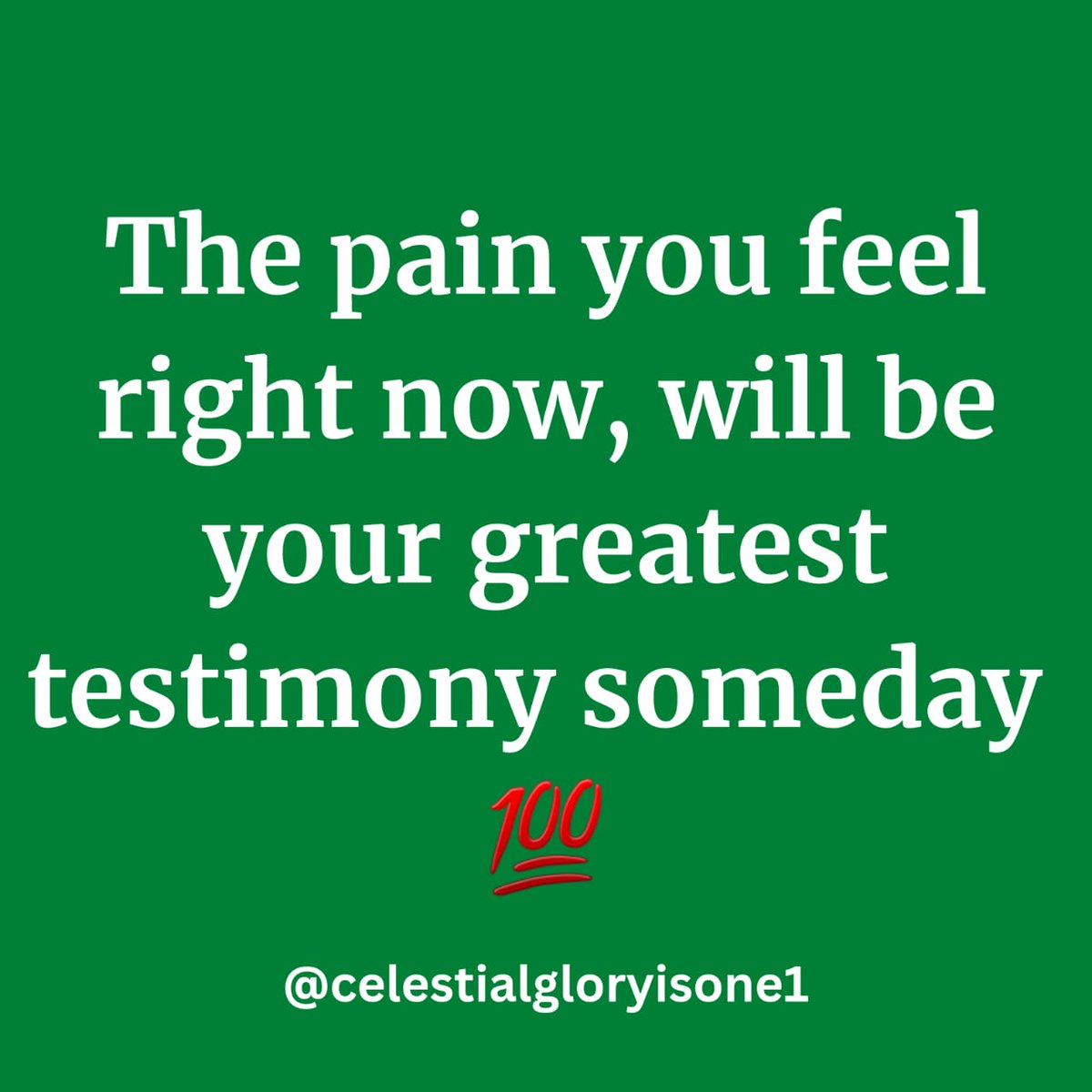 celestialglory3's tweet photo. The pain you feel right now,will be your greatest testimony some day💯

If you believe

Type Amen🙏
#celestialgloryis1
#realcelestial
#celestialchurchofchristworldwide https://t.co/GpJYt6pvYg