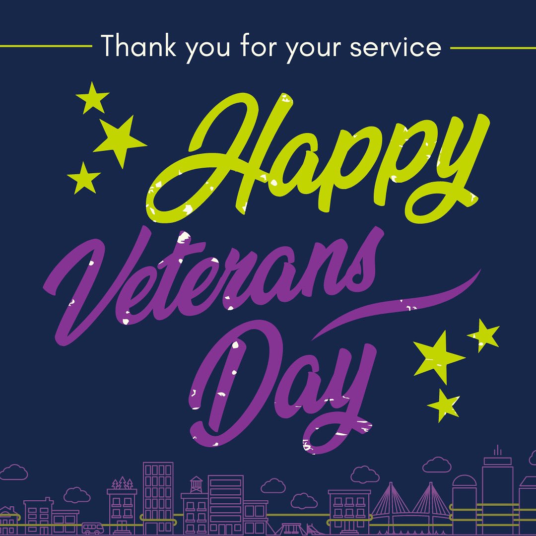 Today, we celebrate Veterans Day! We want to thank our veterans and recognize their hard work and dedication to fighting for our country. Thank you for the risks you take and the sacrifices you have made.