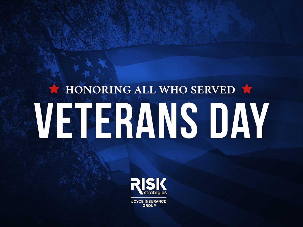 Today we give thanks to our military veterans at Risk Strategies and to all those who have bravely served our country as members of the United States Armed Forces. Thank you for your service and commitment to protecting and defending our country. #veterans #service #thankyou