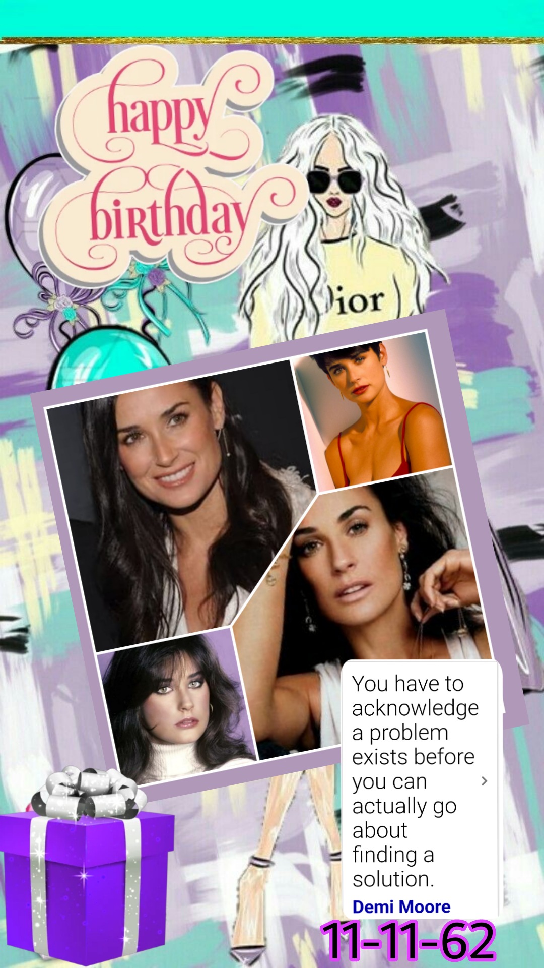 Spotlight Birthday, Happy birthday, Demi Moore      