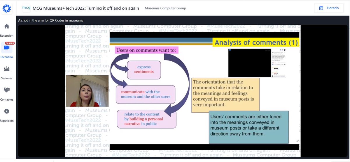 peinadormarta's tweet photo. How #SocialMedia users experience #museums’ posting on social issues with @sophiabak in #Musetech2022. Analysing user comments &amp; how they express sentiments. communicate or build a personal narrative. Interesting conclusions! https://t.co/1HGVyiUzyC